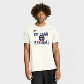 Cream Chicago Cubs Nike Cooperstown Collection ‘70s Inspired T-Shirt