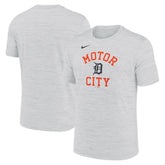 Ash Detroit Tigers Nike Velocity Team Phrase Dri-FIT T-Shirt