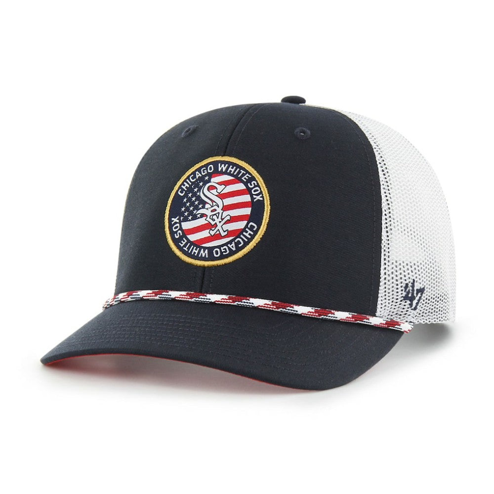 Navy Chicago White Sox '47 Union Patch Trucker Adjustable Hat