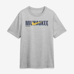 Heather Gray Milwaukee Brewers Nike Swoosh Legend Dri-FIT T-Shirt