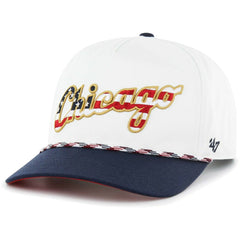 White Chicago White Sox '47 Flag Script Hitch Snapback Hat