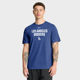 Heather Royal Los Angeles Dodgers Nike Stacked Tri-Blend T-Shirt