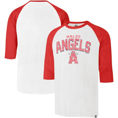 Cream Los Angeles Angels '47 City Connect Crescent Franklin Raglan 3/4-Sleeve T-Shirt