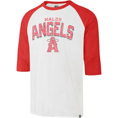 Cream Los Angeles Angels '47 City Connect Crescent Franklin Raglan 3/4-Sleeve T-Shirt