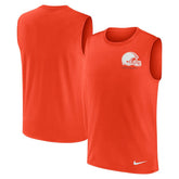 Large Logo Lightweight Dri-FIT Muscle Tank Top - Cleveland Browns Tops