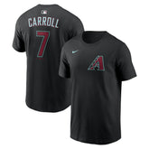 Black Corbin Carroll Arizona Diamondbacks Nike Name & Number T-Shirt