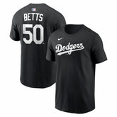 Black Mookie Betts Los Angeles Dodgers Nike Name & Number T-Shirt