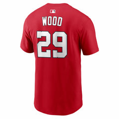 Red James Wood Washington Nationals Nike Home Name & Number T-Shirt