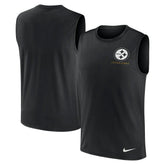 Large Logo Lightweight Dri-FIT Muscle Tank Top - Pittsburgh Steelers Tops