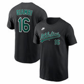 Black Jason Giambi Athletics Nike Cooperstown Collection Name & Number T-Shirt