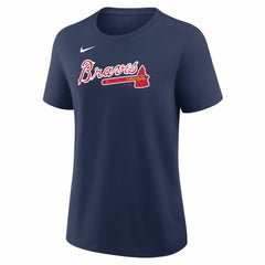 Navy Austin Riley Atlanta Braves Nike Women's Name & Number T-Shirt