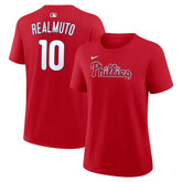 Red J.T. Realmuto Philadelphia Phillies Nike Women's Name & Number T-Shirt