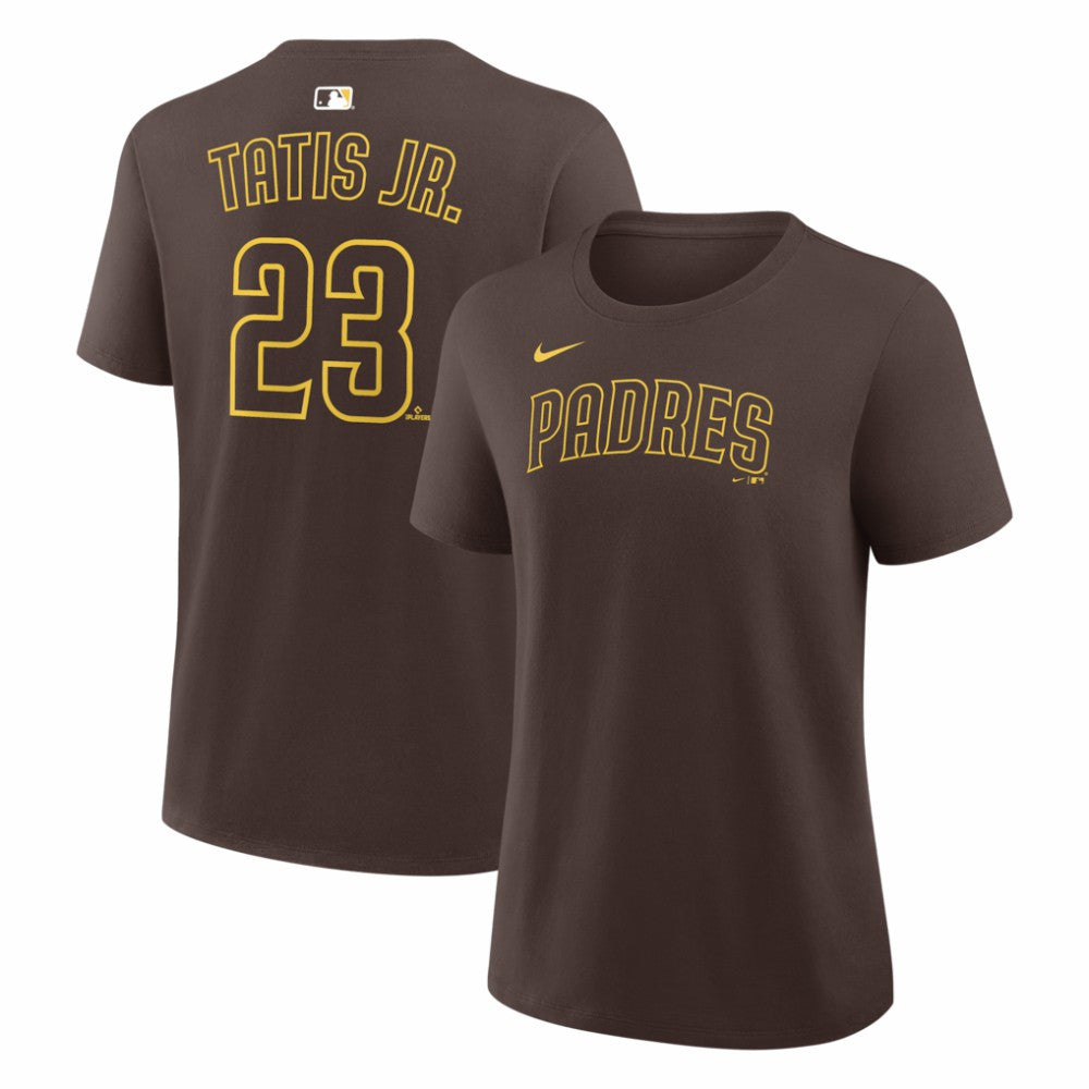 Brown Fernando Tatis Jr. San Diego Padres Nike Women's Name & Number T-Shirt