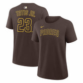 Brown Fernando Tatis Jr. San Diego Padres Nike Women's Name & Number T-Shirt