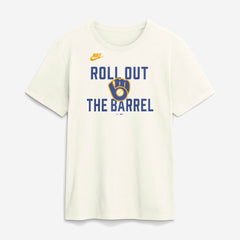Cream Milwaukee Brewers Nike Cooperstown Collection ‘70s Inspired T-Shirt