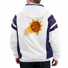 Phoenix Suns Starter Home Team Hoodie Half-Zip Jacket