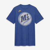 Heather Royal Seattle Mariners Nike Cooperstown Logo Tri-Blend T-Shirt