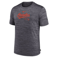 Charcoal Baltimore Orioles Nike Authentic Collection Velocity Performance Practice T-Shirt