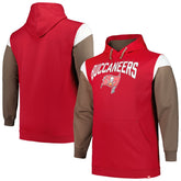 Profile Big & Tall Trench Battle Pullover Hoodie - Tampa Bay Buccaneers Hoodies