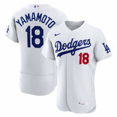White Yoshinobu Yamamoto Los Angeles Dodgers Nike Home Authentic Jersey