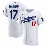 White Shohei Ohtani Los Angeles Dodgers Nike Home Authentic Sponsor Patch Jersey