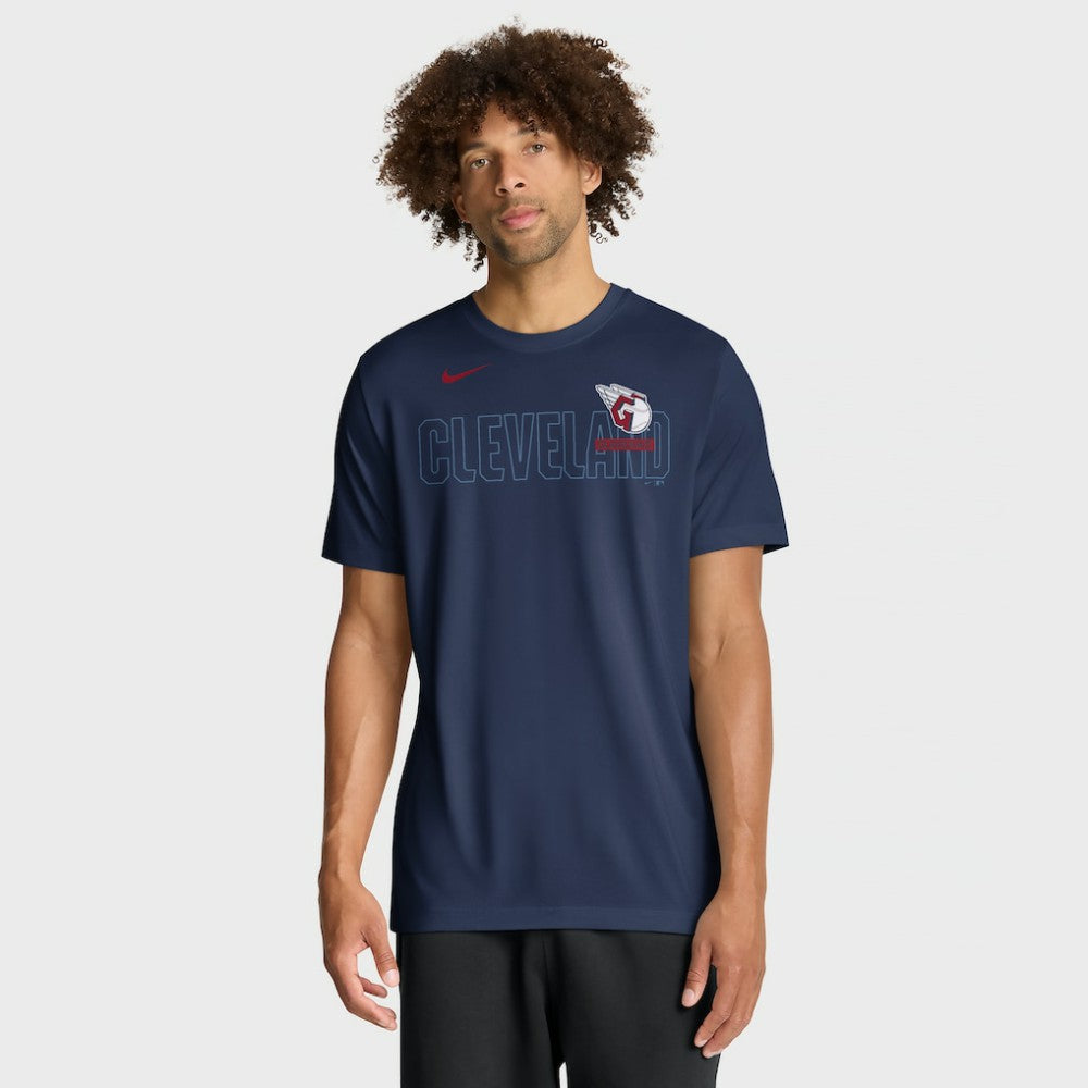 Navy Cleveland Guardians Nike Knockout Team Legend Dri-FIT T-Shirt