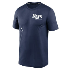 Navy Tampa Bay Rays Nike Authentic Collection Early Work Tri-Blend Performance T-Shirt