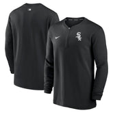 Black Chicago White Sox Nike Authentic Collection Game Time Performance Quarter-Zip Top