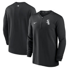 Black Chicago White Sox Nike Authentic Collection Game Time Performance Quarter-Zip Top