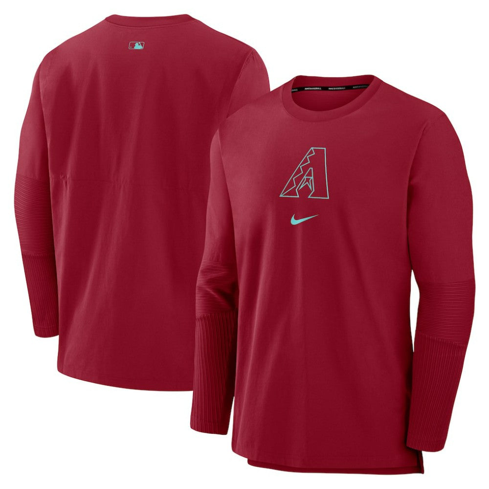 Red Arizona Diamondbacks Nike Authentic Collection Player Dri-FIT Lightweight Pullover