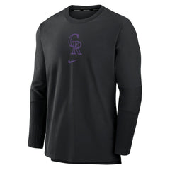 Black Colorado Rockies Nike Authentic Collection Player Dri-FIT Lightweight Pullover