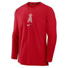 Red Los Angeles Angels Nike Authentic Collection Player Dri-FIT Lightweight Pullover