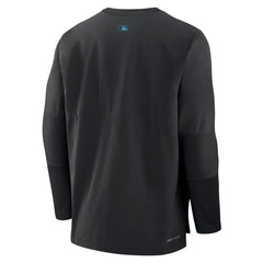 Black Miami Marlins Nike Authentic Collection Player Dri-FIT Lightweight Pullover