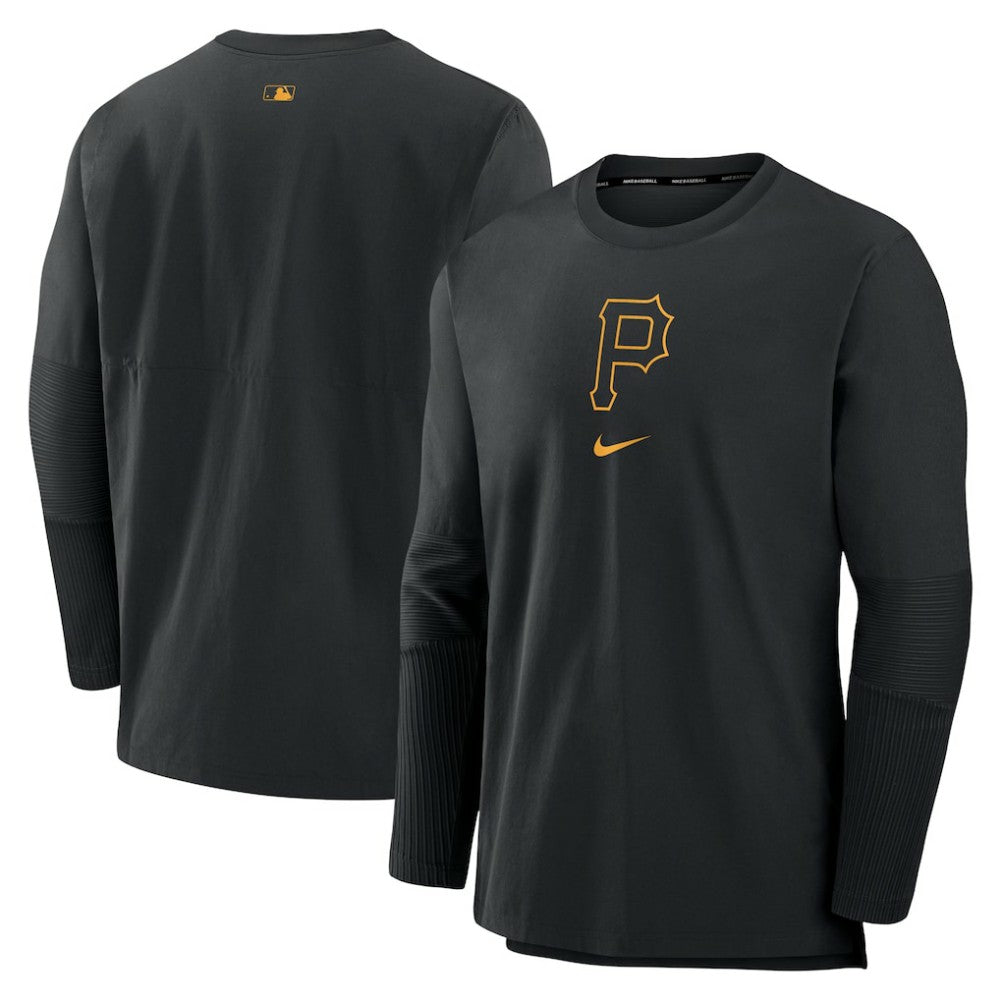 Black Pittsburgh Pirates Nike Authentic Collection Player Dri-FIT Lightweight Pullover