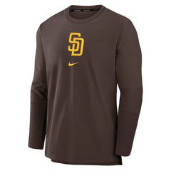 Brown San Diego Padres Nike Authentic Collection Player Dri-FIT Lightweight Pullover