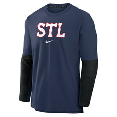 Navy St. Louis Cardinals Nike Authentic Collection Player Dri-FIT Lightweight Pullover