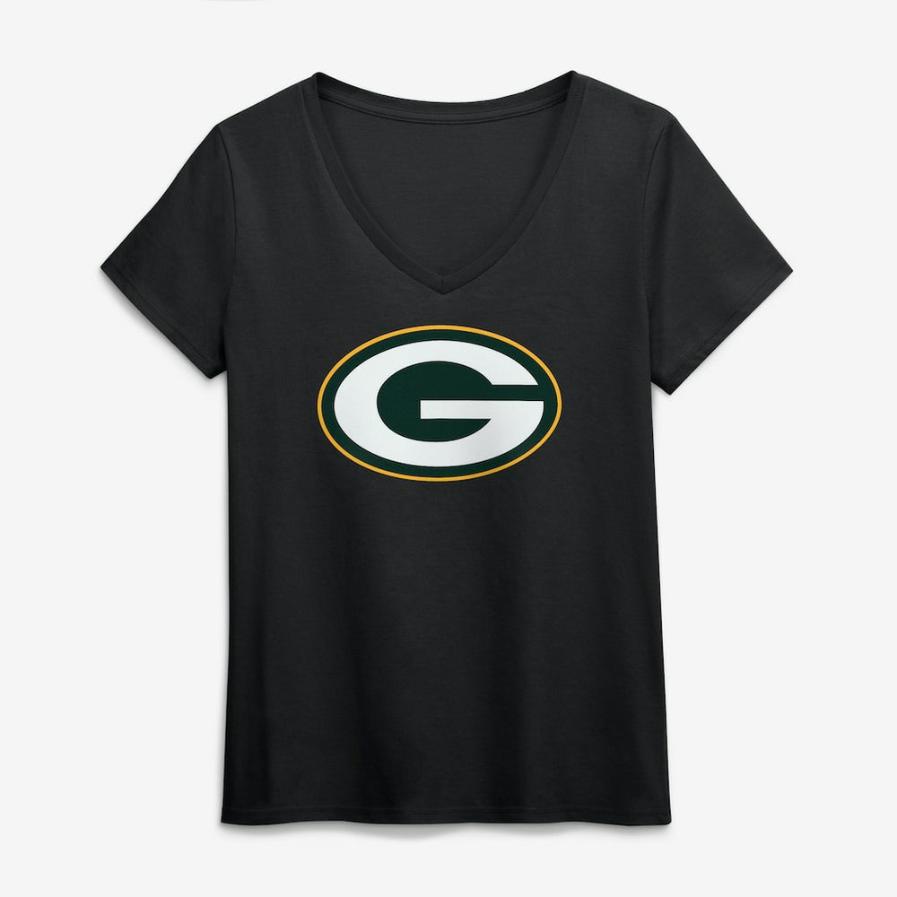 Logo Athletic Women's Primary Logo V-Neck T-Shirt - Green Bay Packers T-shirts