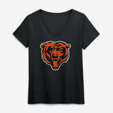 Logo Athletic Women's Primary Logo V-Neck T-Shirt - Chicago Bears T-shirts