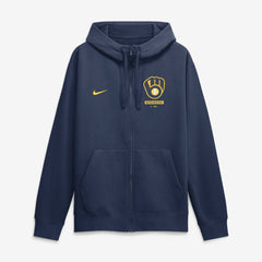 Navy Milwaukee Brewers Nike Primetime Lockup Full-Zip Hoodie