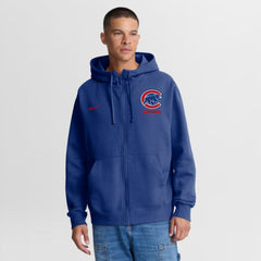 Royal Chicago Cubs Nike Primetime Lockup Full-Zip Hoodie
