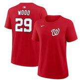 Red James Wood Washington Nationals Nike Women's Name & Number T-Shirt