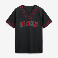 Black Arizona Diamondbacks Fanatics Women's Diva Race Ahead Raglan V-Neck T-Shirt