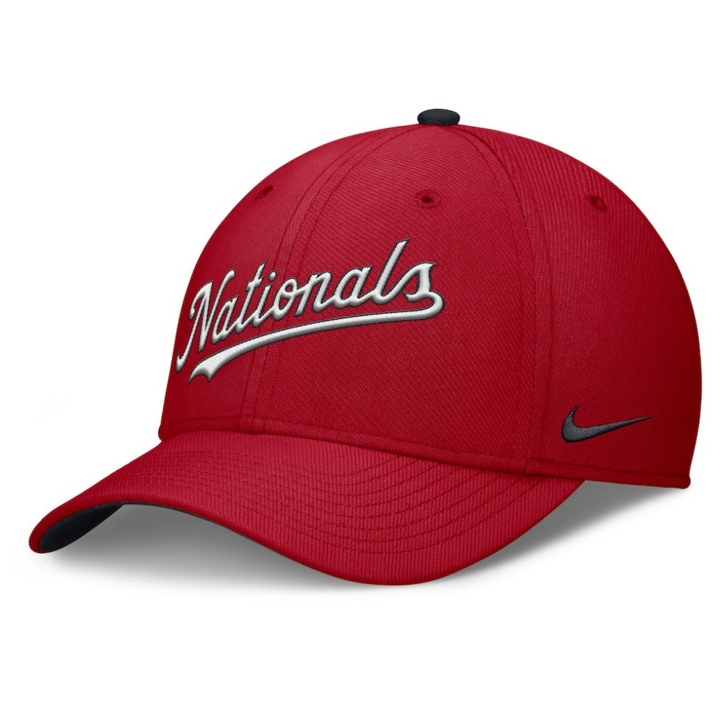 Red Washington Nationals Nike Primetime Rise Dri-FIT Flex Hat