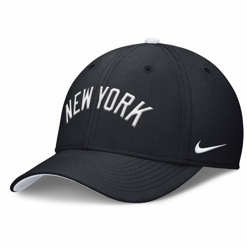 Navy New York Yankees Nike Primetime Rise Dri-FIT Flex Hat
