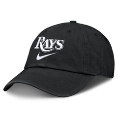 Black Tampa Bay Rays Nike Primetime Club Adjustable Hat