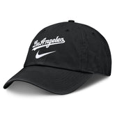 Black Los Angeles Dodgers Nike Primetime Club Adjustable Hat