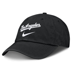 Black Los Angeles Dodgers Nike Primetime Club Adjustable Hat