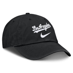 Black Los Angeles Dodgers Nike Primetime Club Adjustable Hat