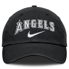 Black Los Angeles Angels Nike Primetime Club Adjustable Hat