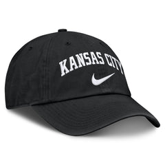 Black Kansas City Royals Nike Primetime Club Adjustable Hat